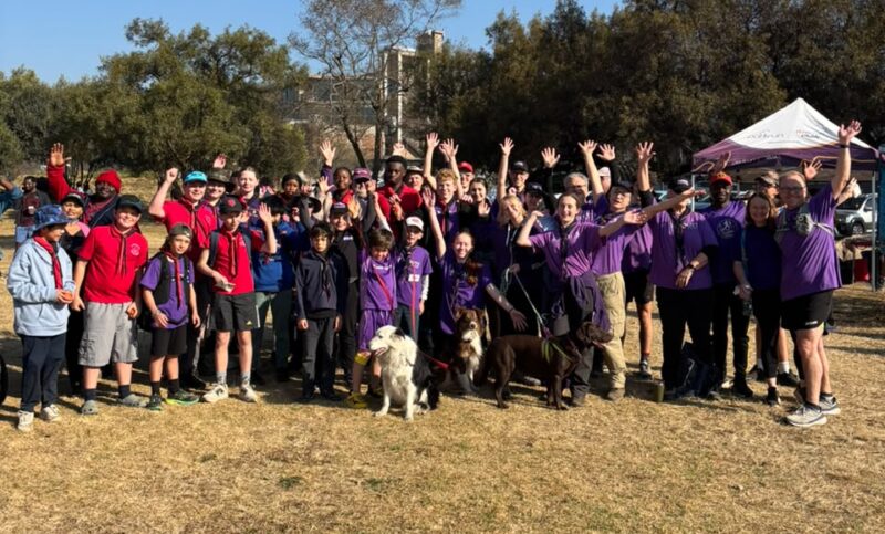 Bryanston parkrun turns purple as Scouts celebrate community and Women’s Month.