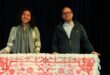 Amaya Fang Da Fonseca and Dudley Hibbert show the period poverty project on August 5, 2026. Photo: Duduzile Khumalo