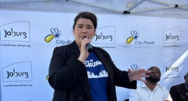 Councillor Emi Koekemoer backs the ward-by-ward campaign in Bryanston on August 19, 2026. Photo: Duduzile Khumalo