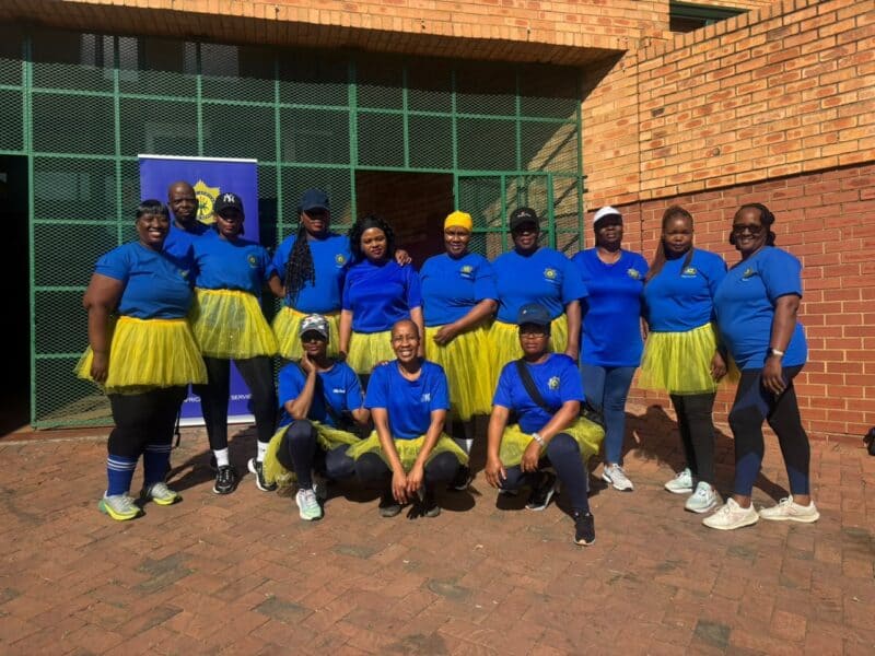 Police officers and residents gathered at Marlboro Community Centre to promote healthy lifestyles and strengthen ties.