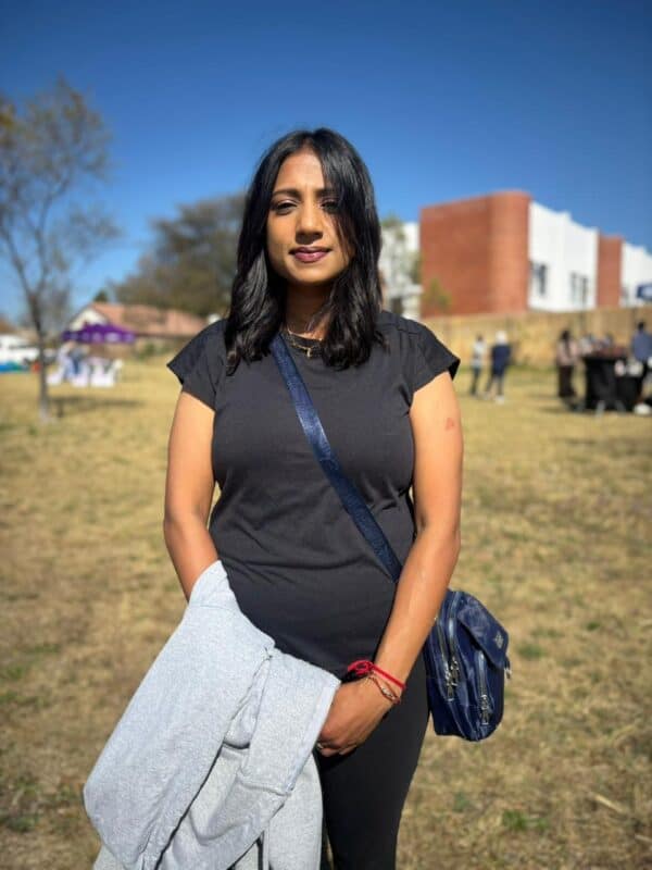 Serena Singh arrives at the market on August 29, 20