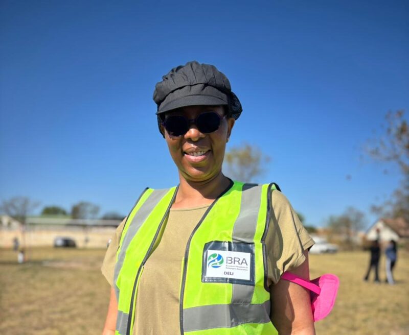 Deli Matsebula welcomes everyone at the market on August 29, 2026. Photo: Duduzile Khumalo