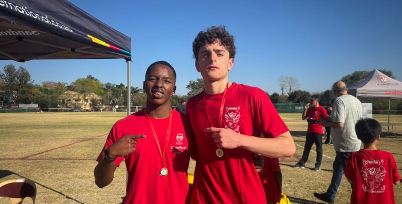 Vuyo Mentoor and Elan Shapiro after their run on August 29, 2026. Photo: Duduzile Khumalo