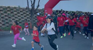 2km participants start their run and walk on August 29, 2026. Photo: Duduzile Khumalo