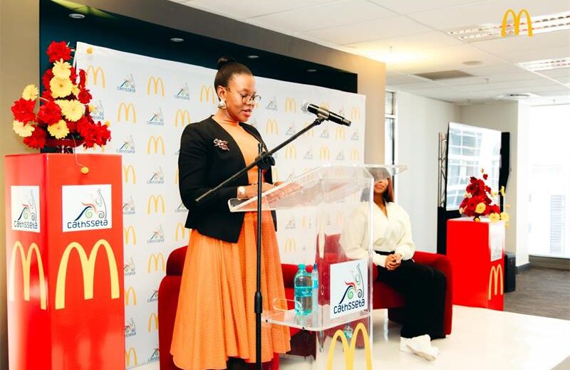 Dr Mamello Masia, chief people officer at McDonald’s South Africa, addresses the guests on August 28, 2026. Photo: Duduzile Khumalo