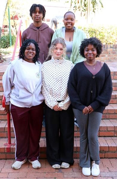 Ananda Xorile, Hannah Ramsden, Andzile Mcanyana, Onalenna Moruti and Zukhanye Mdlulwa look forward to their roles in August 2026. Photo: Supplied