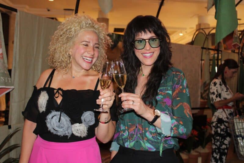 Shiran weltsman and Jamie-Lee Sexton toast to the arrival of Babylonstoren in Bloom at Hyde Park Corner on September 1, 2026.