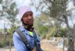 Mosco Ndlovu keeps the community space clean and cared for on September 8, 2026. Photo: Ditiro Masuku