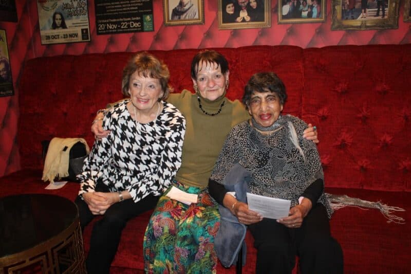 Dian Lavery, Margie Robertson and Suzie Naidoo wait for the lovely performances on September 11, 2026. Photo: Duduzile Khumalo