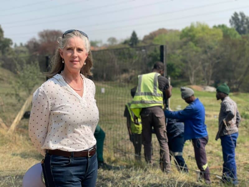 Security cameras, street lighting, and environmental beautification are next on the agenda for the Sandspruit River rehabilitation initiative once its 530m fence is complete.