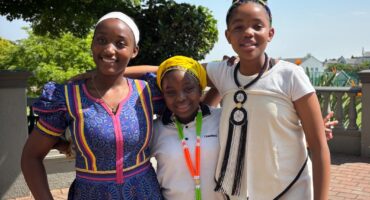 Tshika Rabanye, Onthatile Moroamohwebedu, and Musasa Mutonji love how they look on September 23, 2026. Photo: Duduzile Khumalo