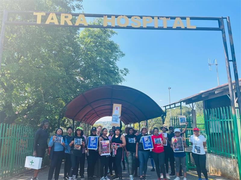 Tara staff walk in solidarity against femicide on September 16, 2026. Photo: Supplied