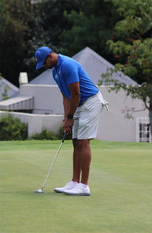 Keegan Nagan does practice shots on October 14, 2026. Photo: Duduzile Khumalo