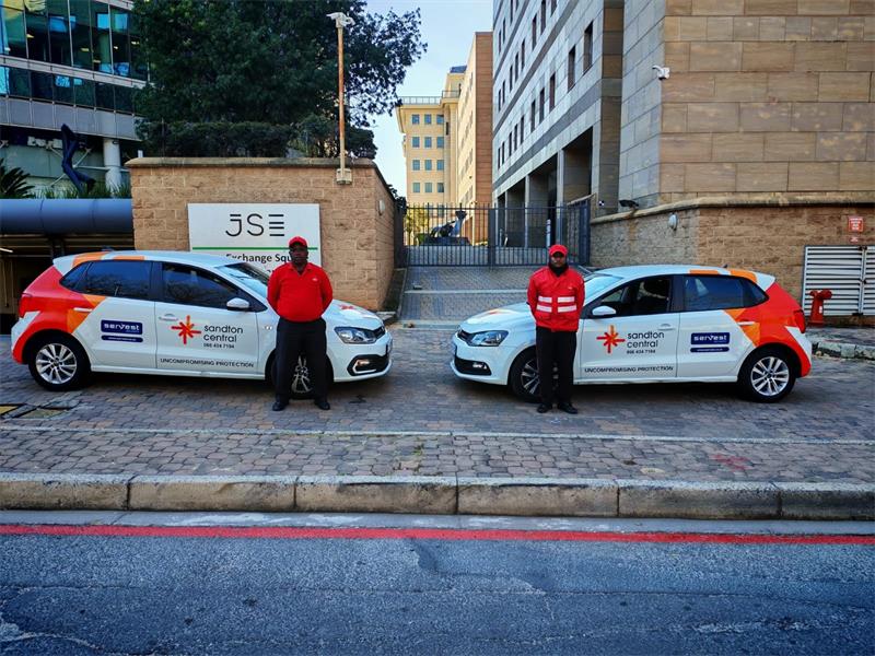 Sandton Central patrol members do their work in September 2026. Photo: Supplied