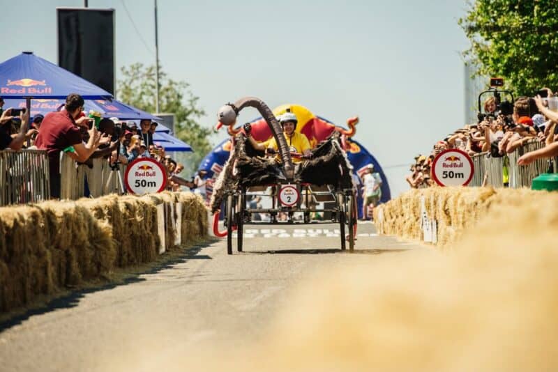 The Red Bull Box Cart Race is set to transform Sandton Drive into a downhill playground on October 4. Photo: Supplied