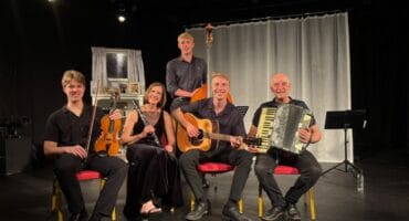 Musicians Philip Loots, Lizet Smith, Reuben van Nieuwenhuizen, Henry Smith and Neil Ehlers reunited for Piaf to Piazzolla at Theatre on the Square on October 9, 2026. Photo: Duduzile Khumalo