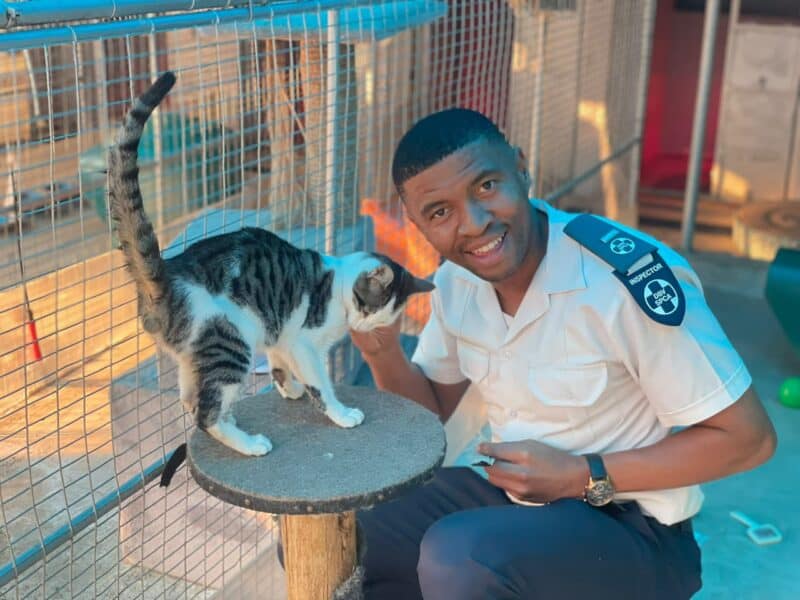 Sandton SPCA inspectors manager Xolane Mncube appeals community support to help enable inspectors to respond to more complaints and gives vulnerable animals a better chance of receiving the care and protection they deserve. Photo: Xoliswa Zakwe