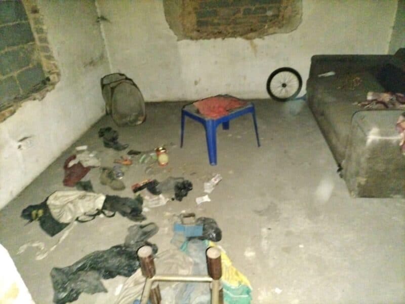 The home where two dogs were rescued by the Sandton SPCA. Photo: Supplied