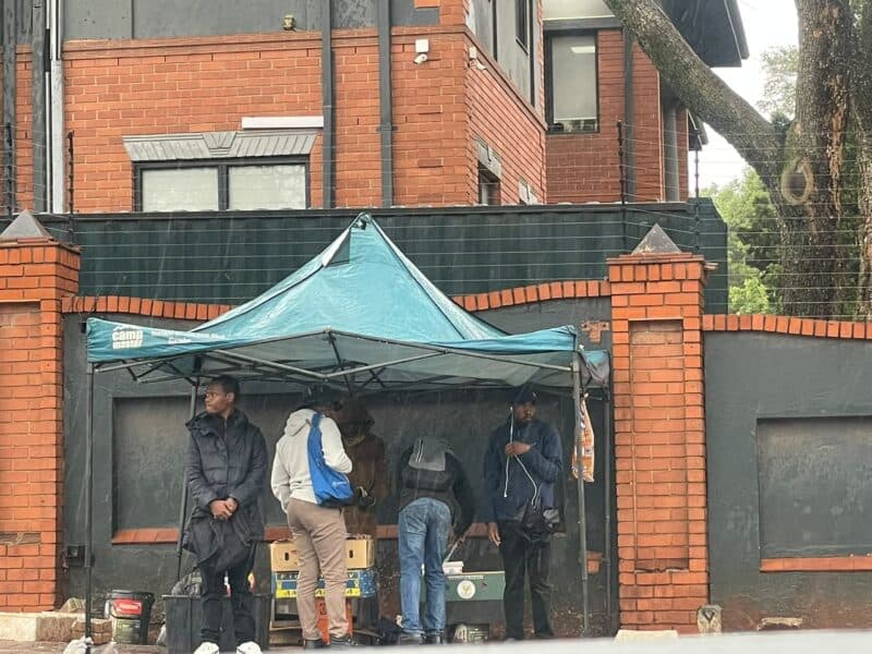 An informal trader operates at Oxford Road in Illovo, less than a month after the City of Johannesburg conducted a high-intensity service delivery operation in the area on September 30, 2026. Photo: Xoliswa Zakwe