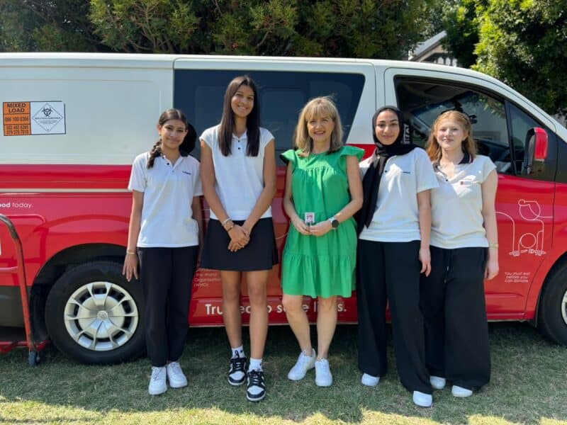 The school aims to collect up to 65 units of blood during its quarterly community drives to support patients in need.