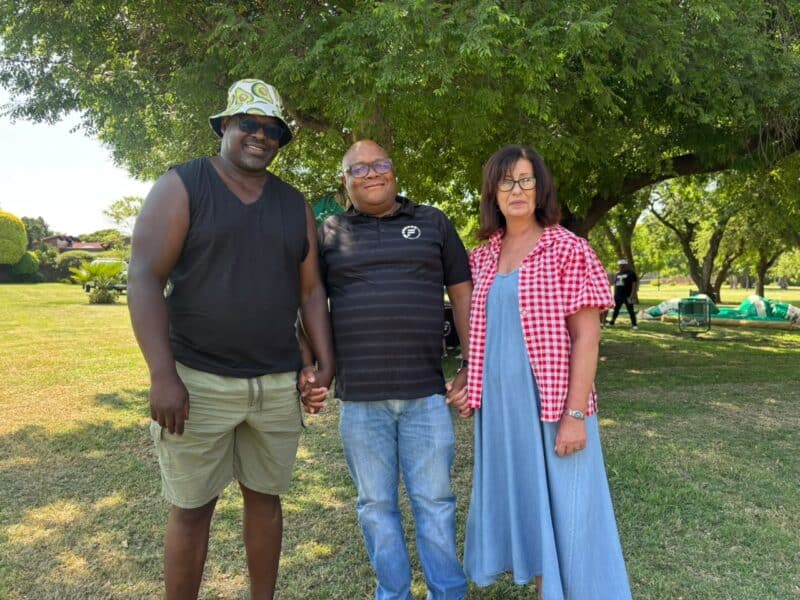 Peter Ochala, John Ngobeni and Anne Erasmus invite residents to work together on October 188, 2026. Photo: Duduzile Khumalo
