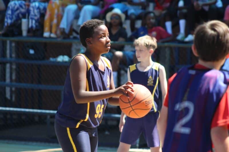 Learners showcase their basketball skills on October 23, 2026. Photo: Duduzile