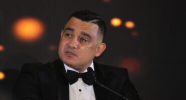 : Jeremy Lang addresses the guests at the award ceremony on October 22, 2026. Photo: Duduzile Khumalo
