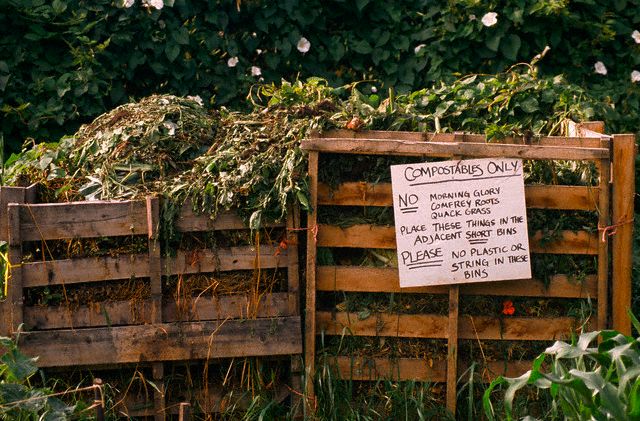 Compost Pile at Community Garden