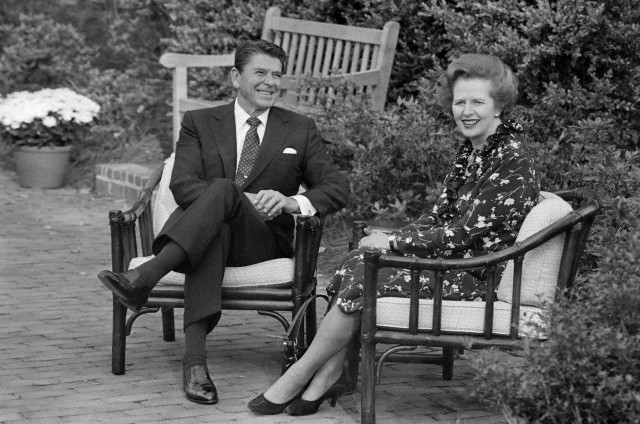 Ronald Reagan and Margaret Thatcher