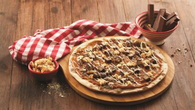 Rocky Road dessert pizza