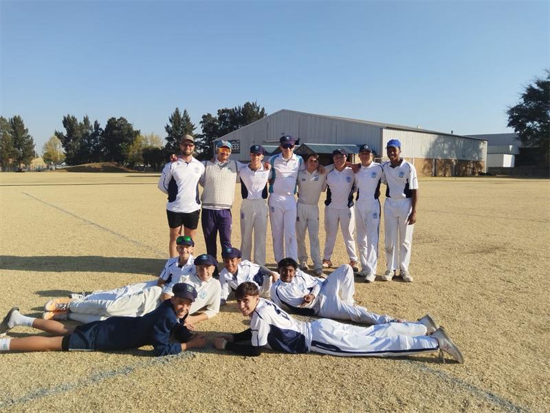 Hoërskool Dinamika’s first team won a close match against EG Jansen, thanks to strong batting and solid bowling.