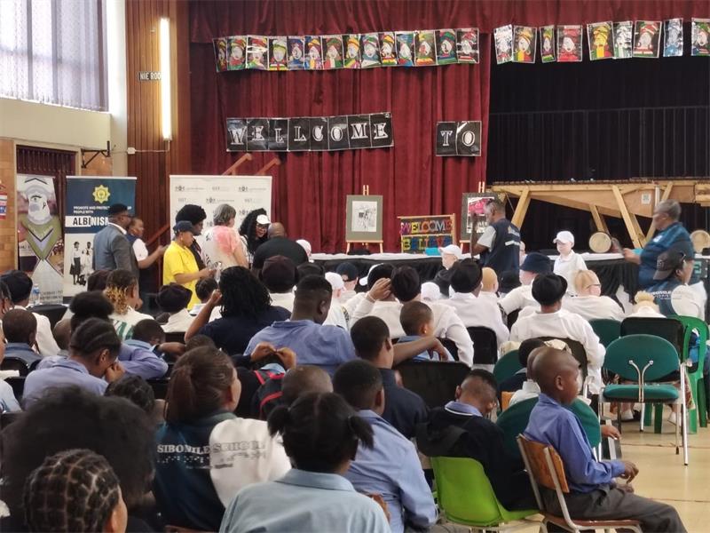 Kliprivier Social Crime Prevention kicked off Albinism Awareness Month at the Sibonile School for the Visually Impaired, tackling myths and educating the community on the health and safety of people living with albinism.