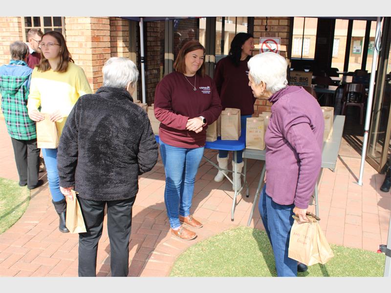 The consultants reminded the residents at Alberton Retirement Village they are loved.