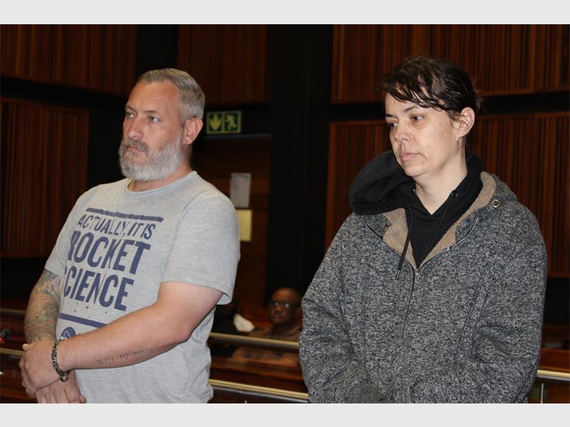 Werner Jack Schoeman (42) and Delichia Bekker (43) are accused of murdering Susan Gillian Murray, who lived on Oribi Street in Verwoerdpark, Alberton.