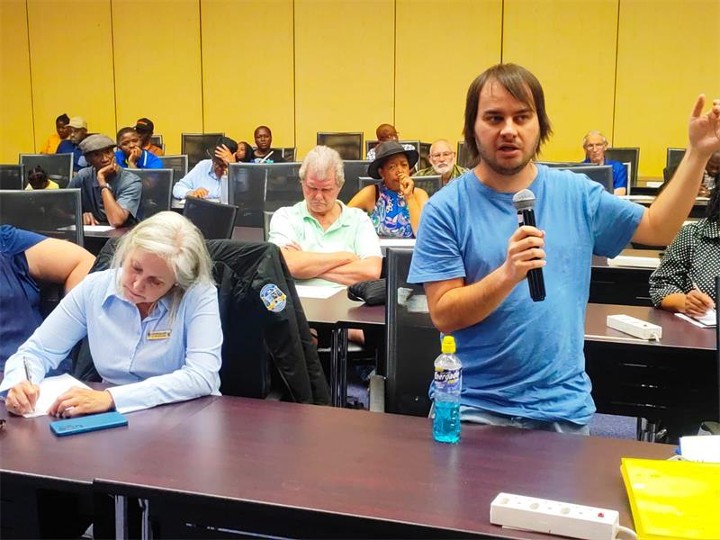 The meeting for wards 37, 38, 94 and 106 were held at the Alberton New Chamber on October 11.