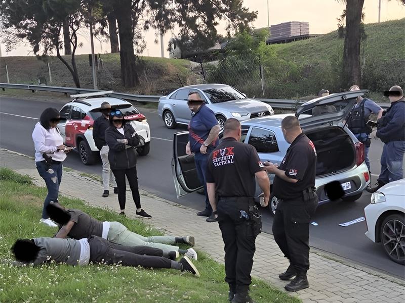 Two suspects were nabbed after a joint security operation led to the recovery of a cloned vehicle and the discovery of sophisticated signal jamming and burglary devices.