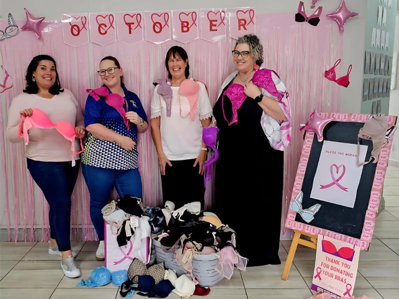 More than 250 bras donated to help restore dignity for vulnerable women in local communities.