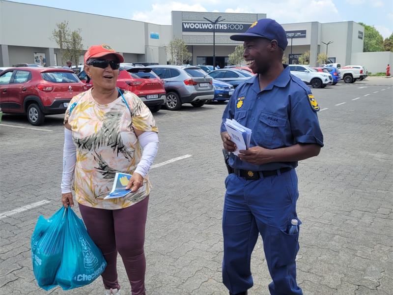 Brackendowns SAPS joined forces with community partners in Bracken Gardens to educate residents about Gender-Based Violence and Femicide while sharing vital safety tips to curb crime.