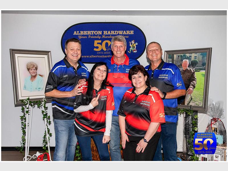Alberton Hardware marked its 50th anniversary with celebrations honouring the customers, staff and partners who helped shape its success.