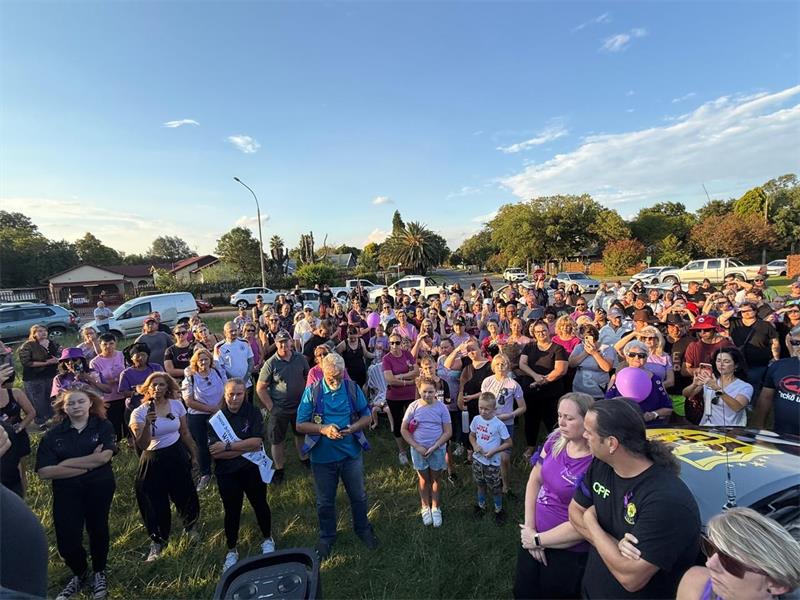 The walk highlighted the need for community support, accountability, and continued action against domestic and gender-based violence.