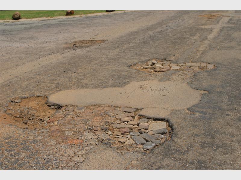 The Alberton Record was taken through Neville and Marilyn Streets, in Brackendowns, as examples of the suburb’s deteriorating road infrastructure.