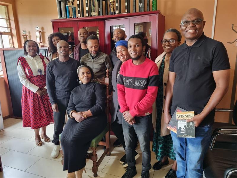 The author recently made a book donation, supporting African language preservation and literacy on International Mother Language Day.