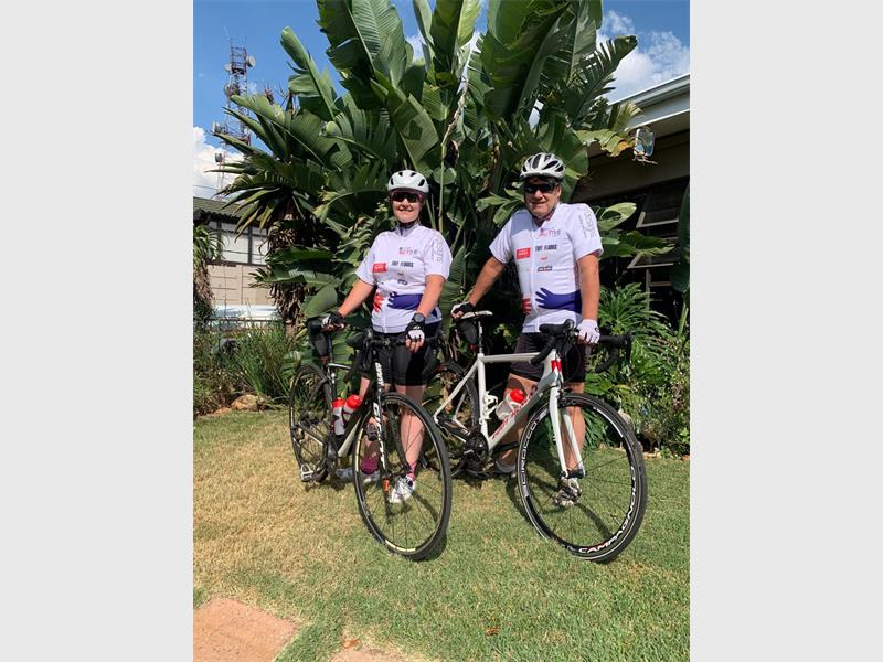 Pierre and Simone du Preez set off from Germiston to Sea Point on February 21, tackling a gruelling cross-country ride to raise funds and awareness for the home.