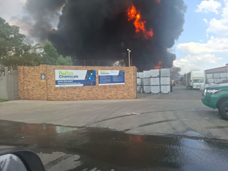 Explosions have been reported, and staff is being evacuated as emergency teams assess hazardous chemicals at a Germiston South factory.