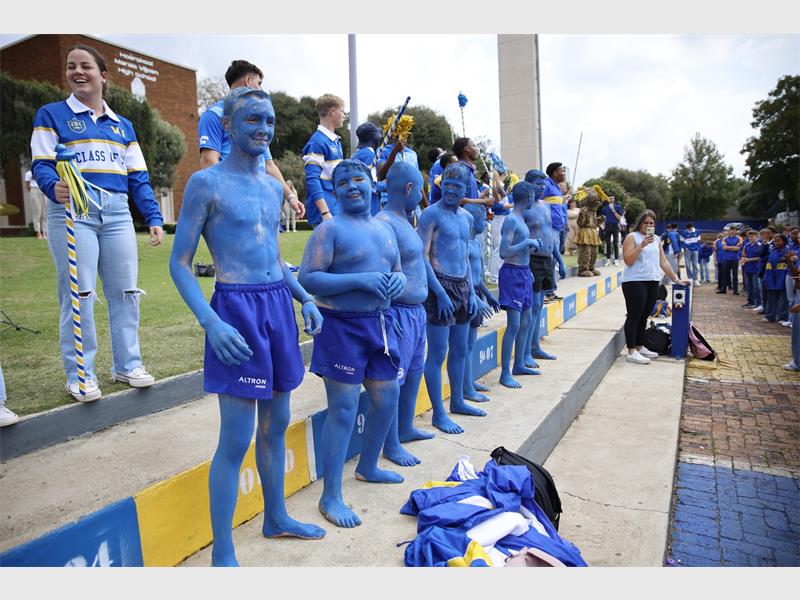 Grade Eight learners took the challenge a step further as Hoërskool Marais Viljoen High School latest TuesBlue focuses on 'gees', identity and building excitement for their first home game.