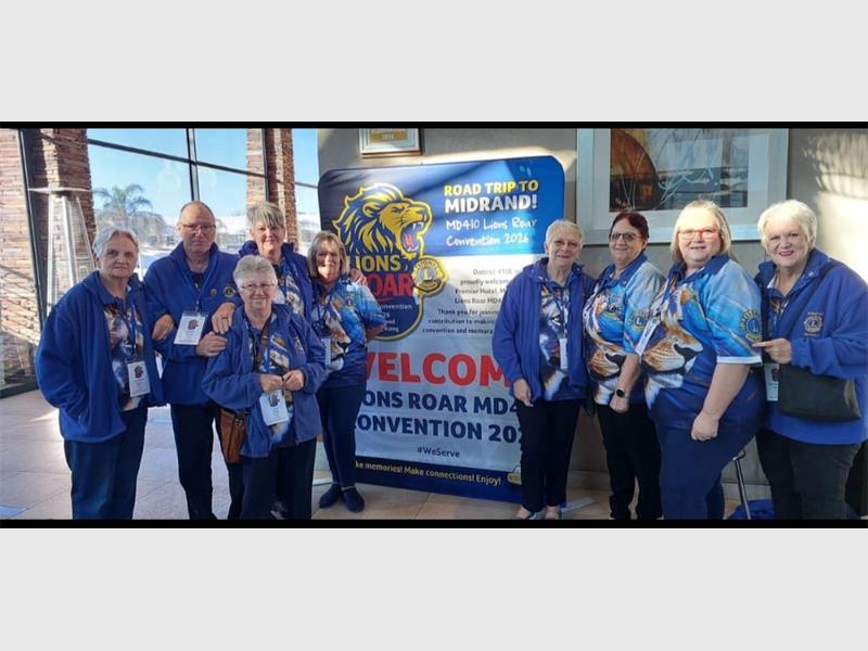 Alberton lions Club receives five awards and two certificate at the Multi District Roar Conventional in Midrand for helping the community