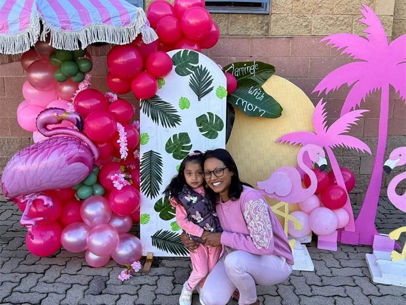 Families come together for a fun-filled Mother’s Day celebration featuring flamingo-themed activities, special moments and heartfelt appreciation for moms.