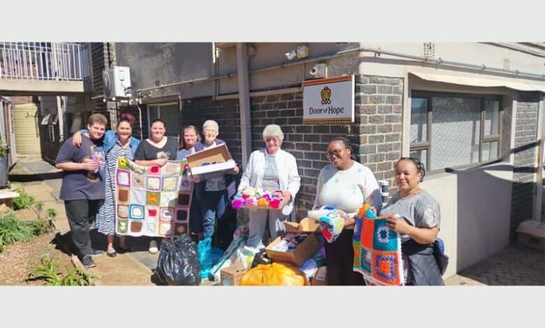 Handmade teddies, blankets and winter wear are being donated by local groups to bring warmth and comfort to those in need through the Door of Hope initiative.