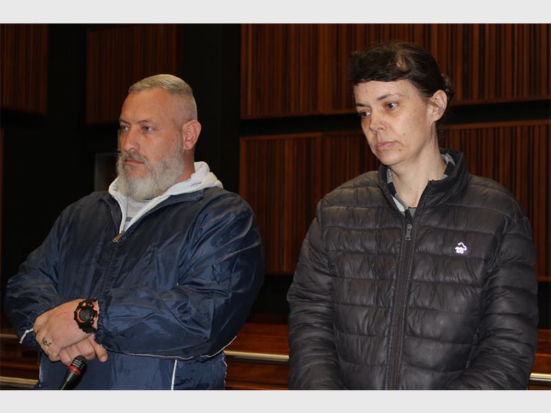 Delichia Bekker (accused two) was questioned over stolen vehicles from her mother’s Verwoerdpark home, with the prosecutor accusing Schoeman and Bekker’s alleged drug use as possible motivation for the theft of the vehicles from the deceased’s Alberton home.