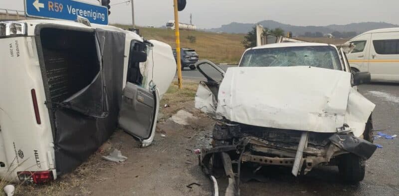 Emergency services rushed to the early-morning collision scene in Alberton, where multiple people sustained critical and serious injuries following a crash involving two light bakkies.